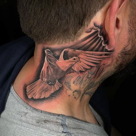 side neck tattoos men|More.